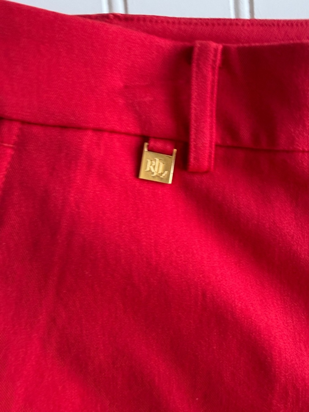 Lauren Ralph Lauren Red Tailored Bermuda Shorts - Picture 3 of 9